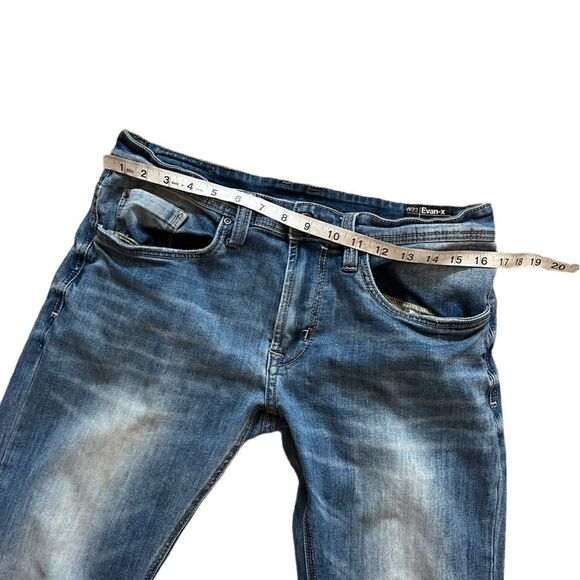 BUFFALO Slim Straight Stretch Bleach Wash Mid Rise Casual Denim Jean 32 - Picture 6 of 11